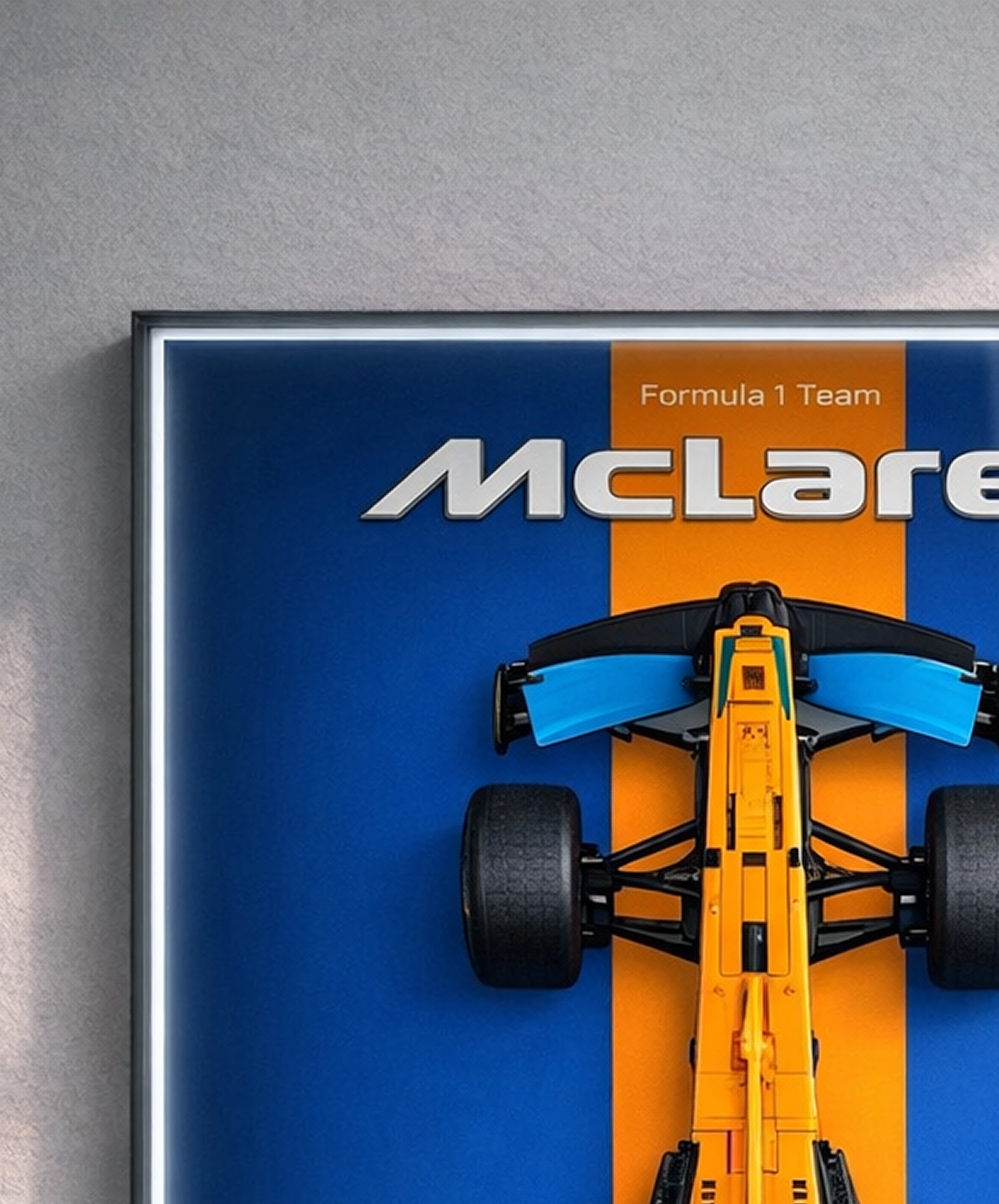 McLaren Race Car LED Wall Display Frame - Compatible with Set 42141