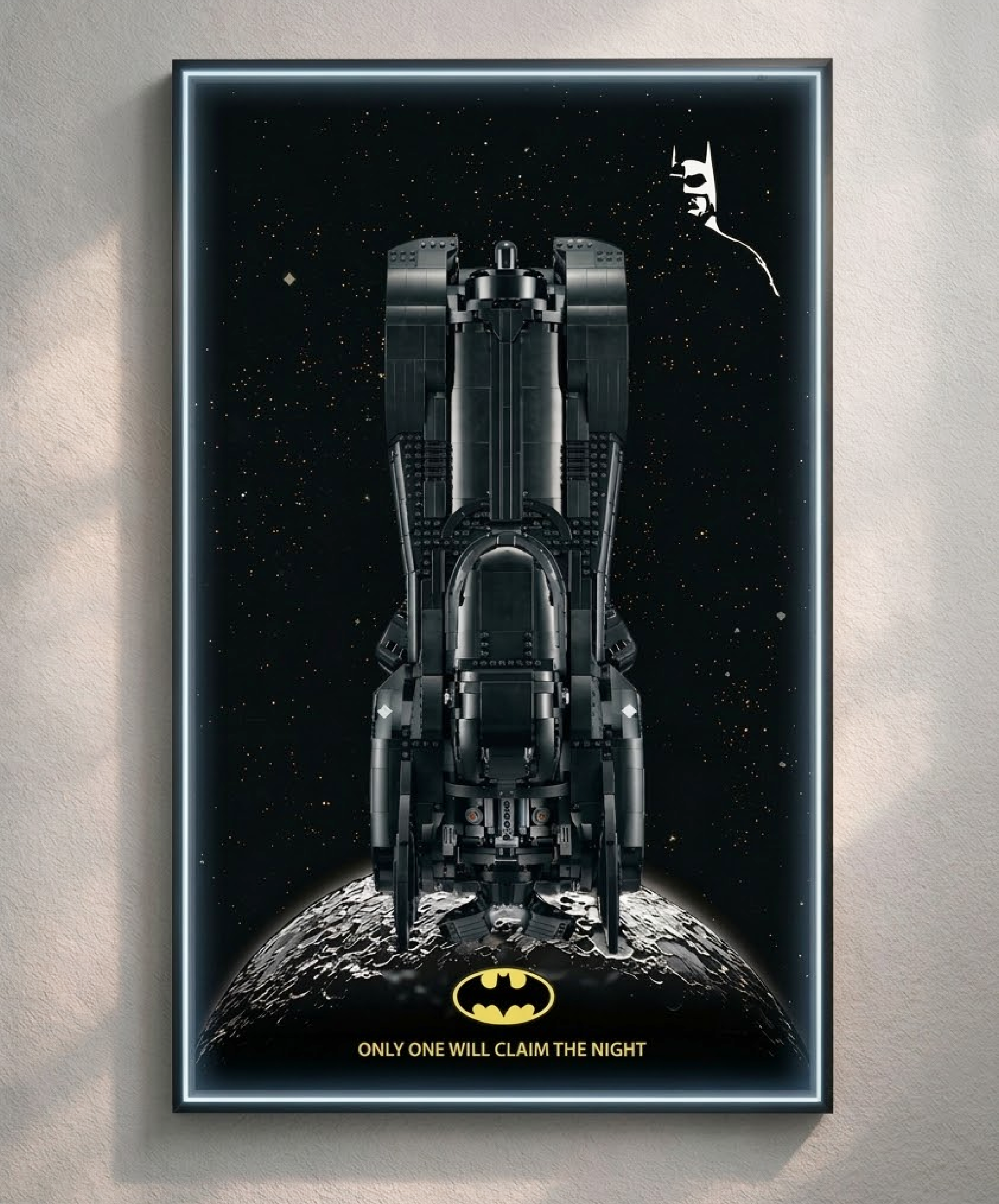 Batmobile LED Wall Display Frame - Compatible with Set 42127