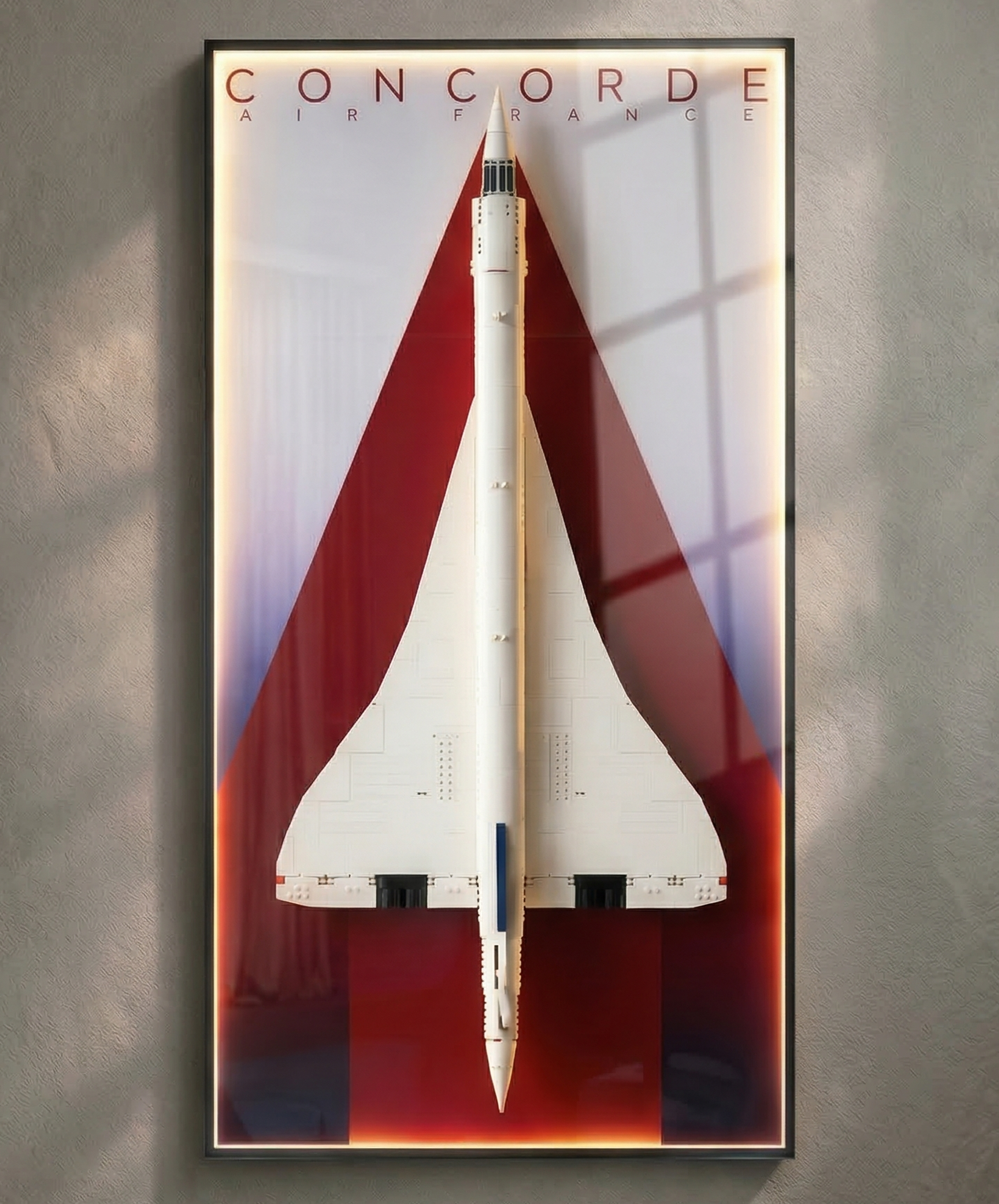 Concorde LED Wall Display Frame - Compatible with Set 10318