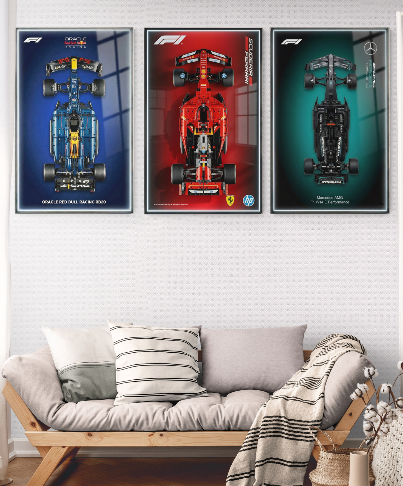 Mercedes-AMG W14 Wall Display Frame - Compatible with Set 42171