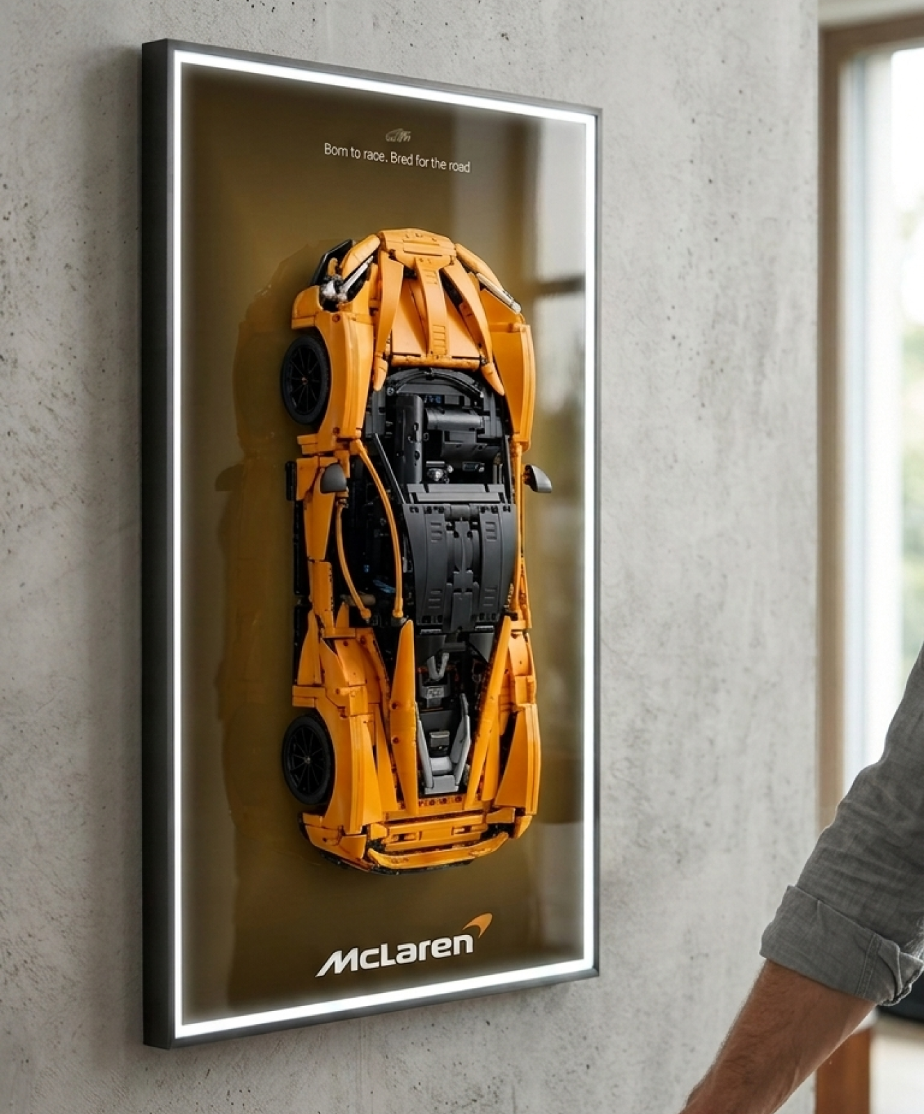 McLaren P1 LED Wall Display Frame - Compatible with Set 42172
