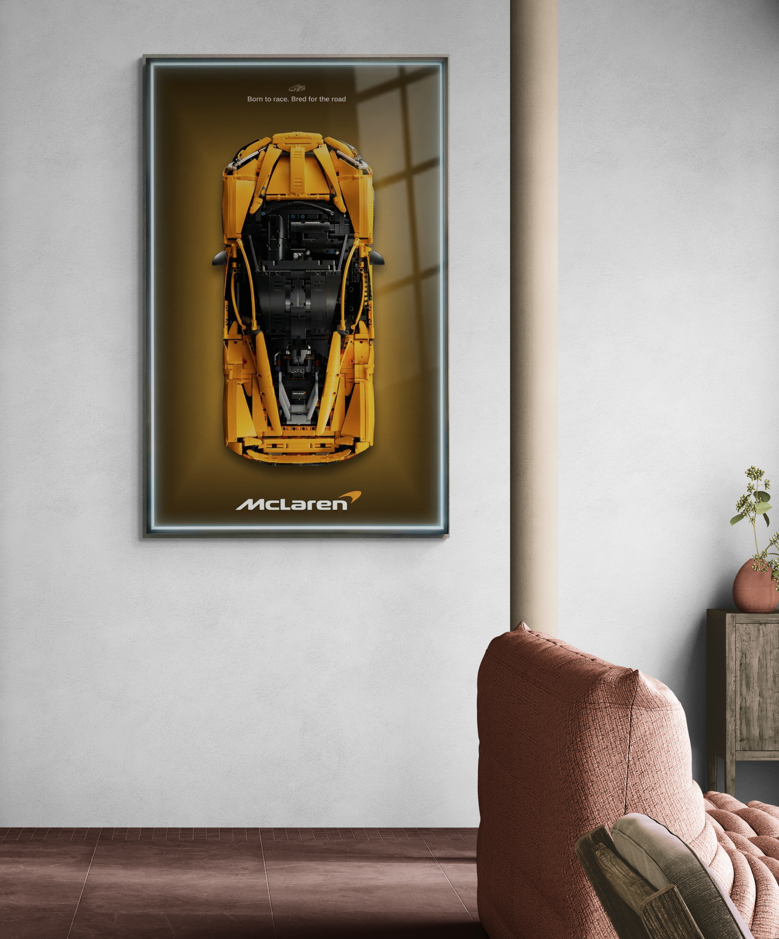 McLaren P1 LED Wall Display Frame - Compatible with Set 42172