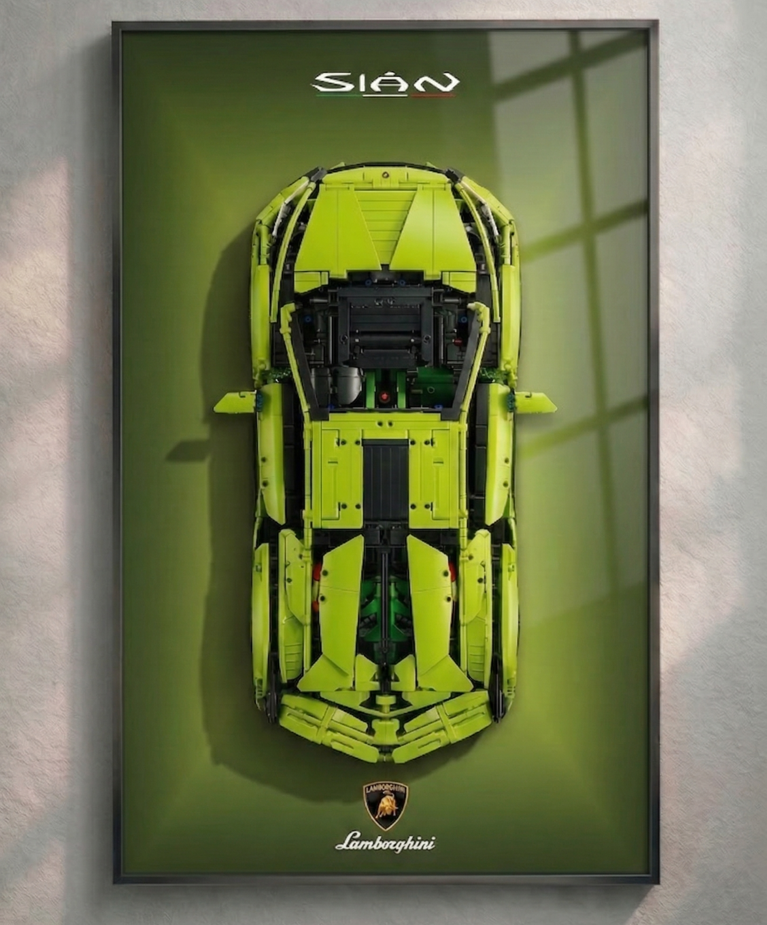 Lamborghini Sián Wall Display Frame - Compatible with Set 42115