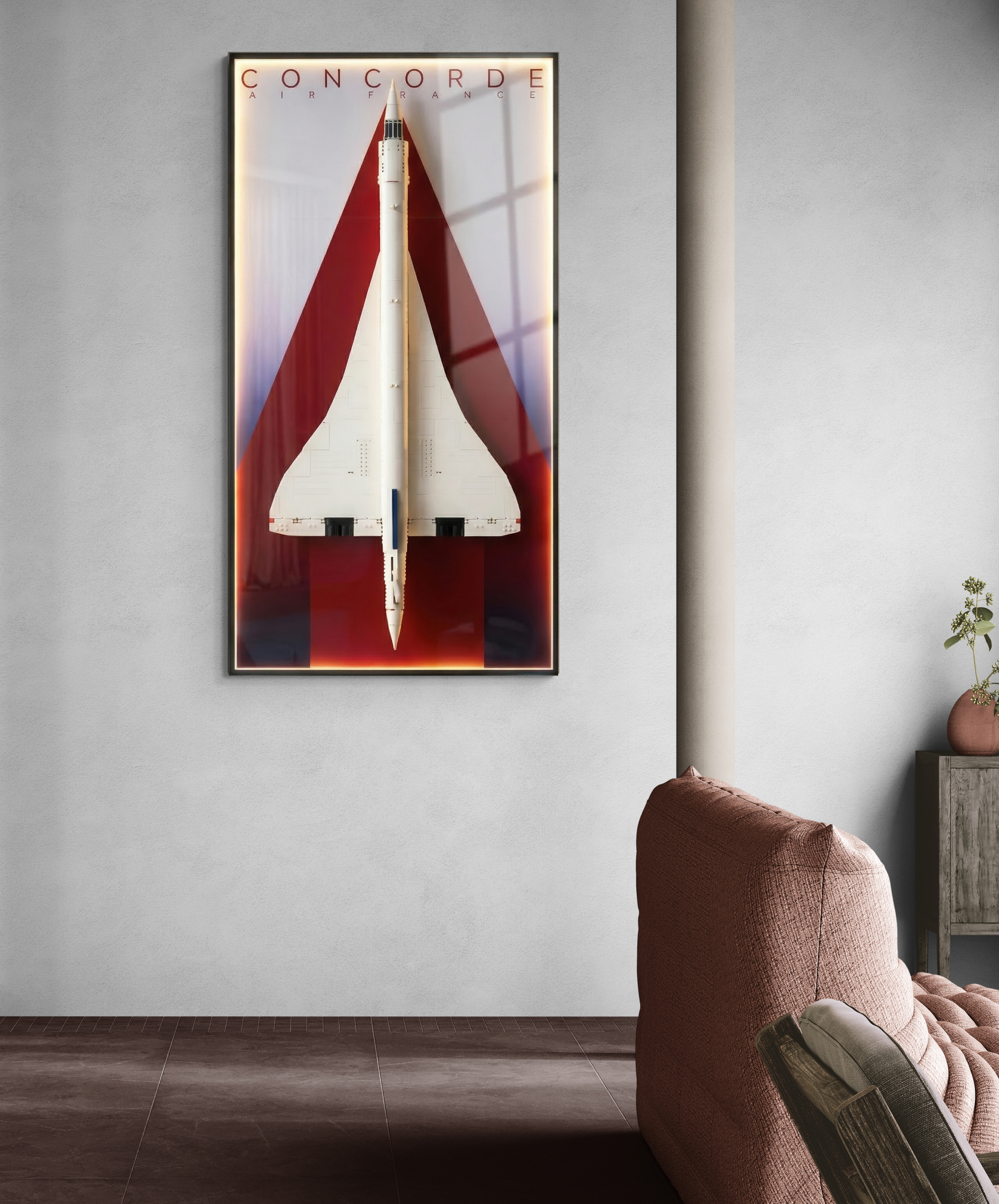 Concorde LED Wall Display Frame - Compatible with Set 10318