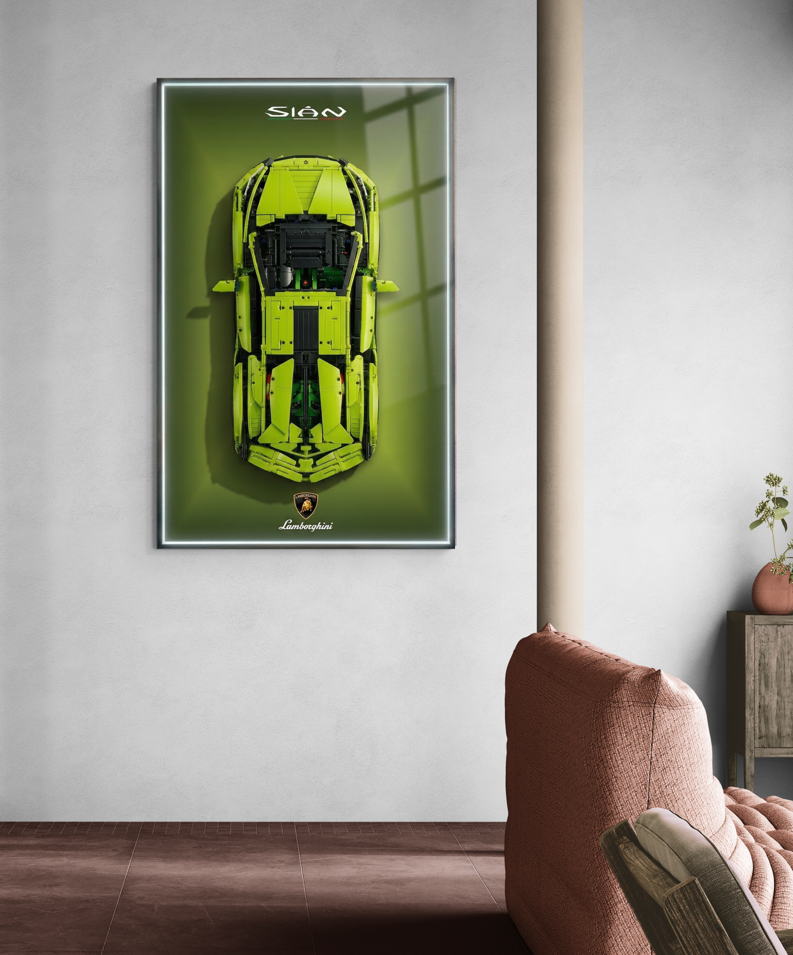 Lamborghini Sián Wall Display Frame - Compatible with Set 42115