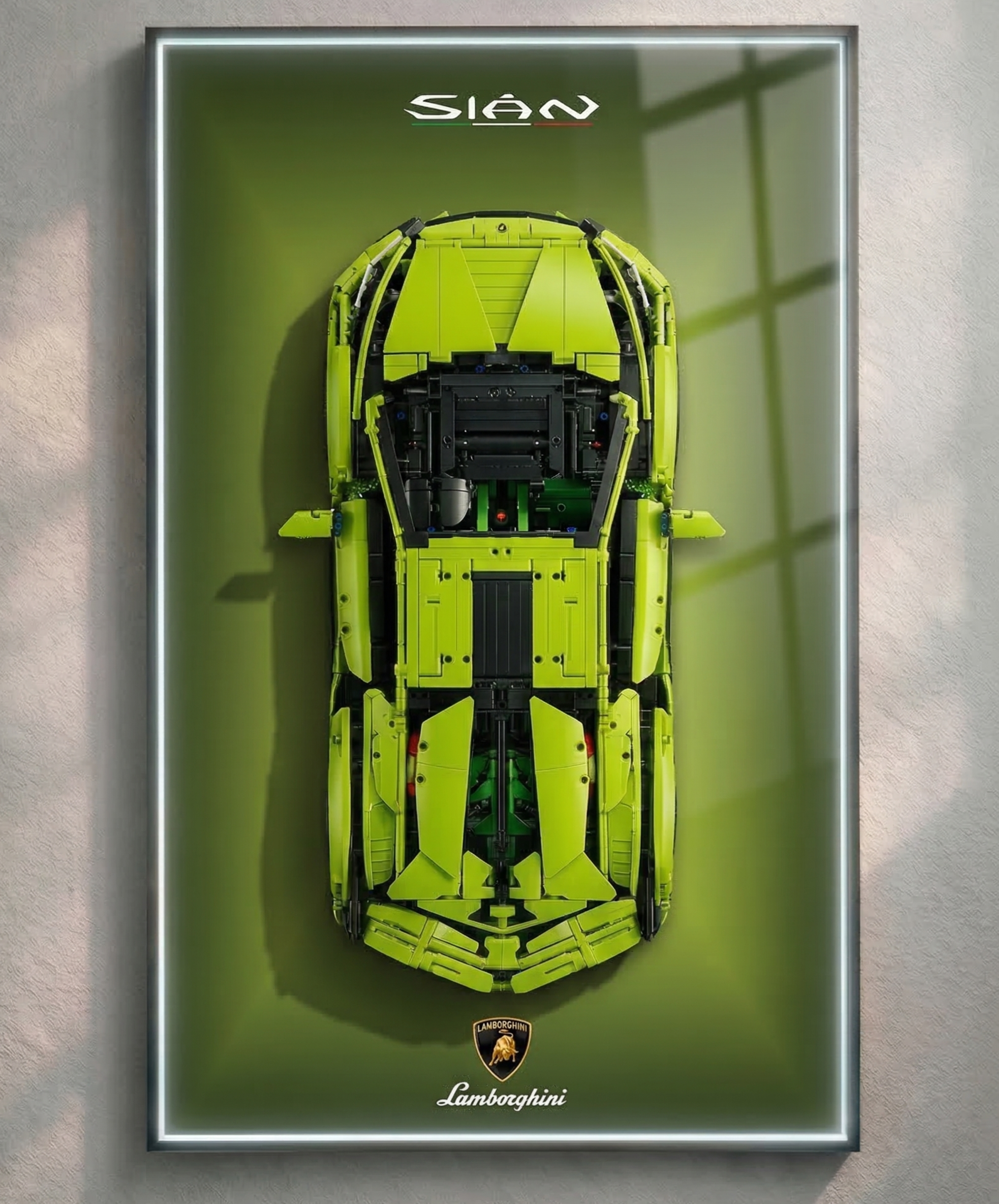 Lamborghini Sián Wall Display Frame - Compatible with Set 42115