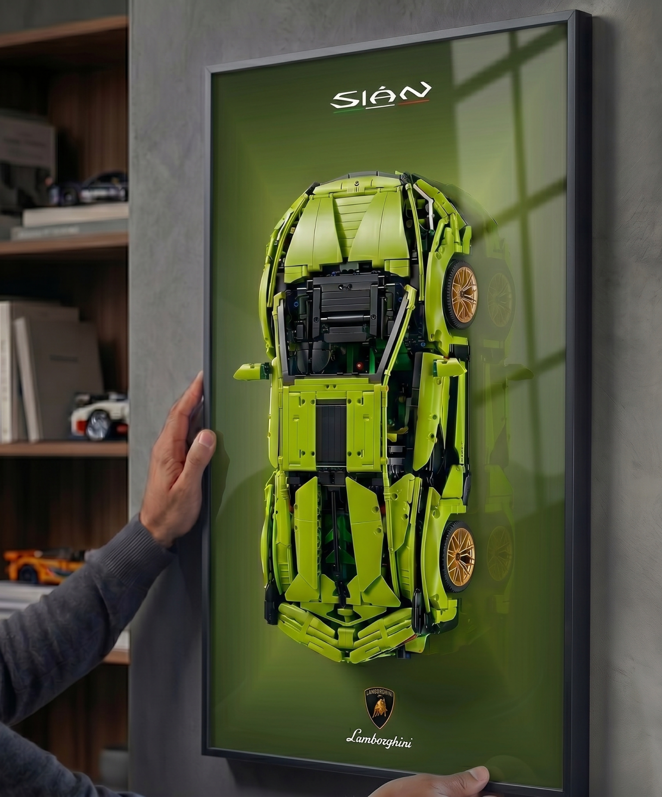 Lamborghini Sián Wall Display Frame - Compatible with Set 42115