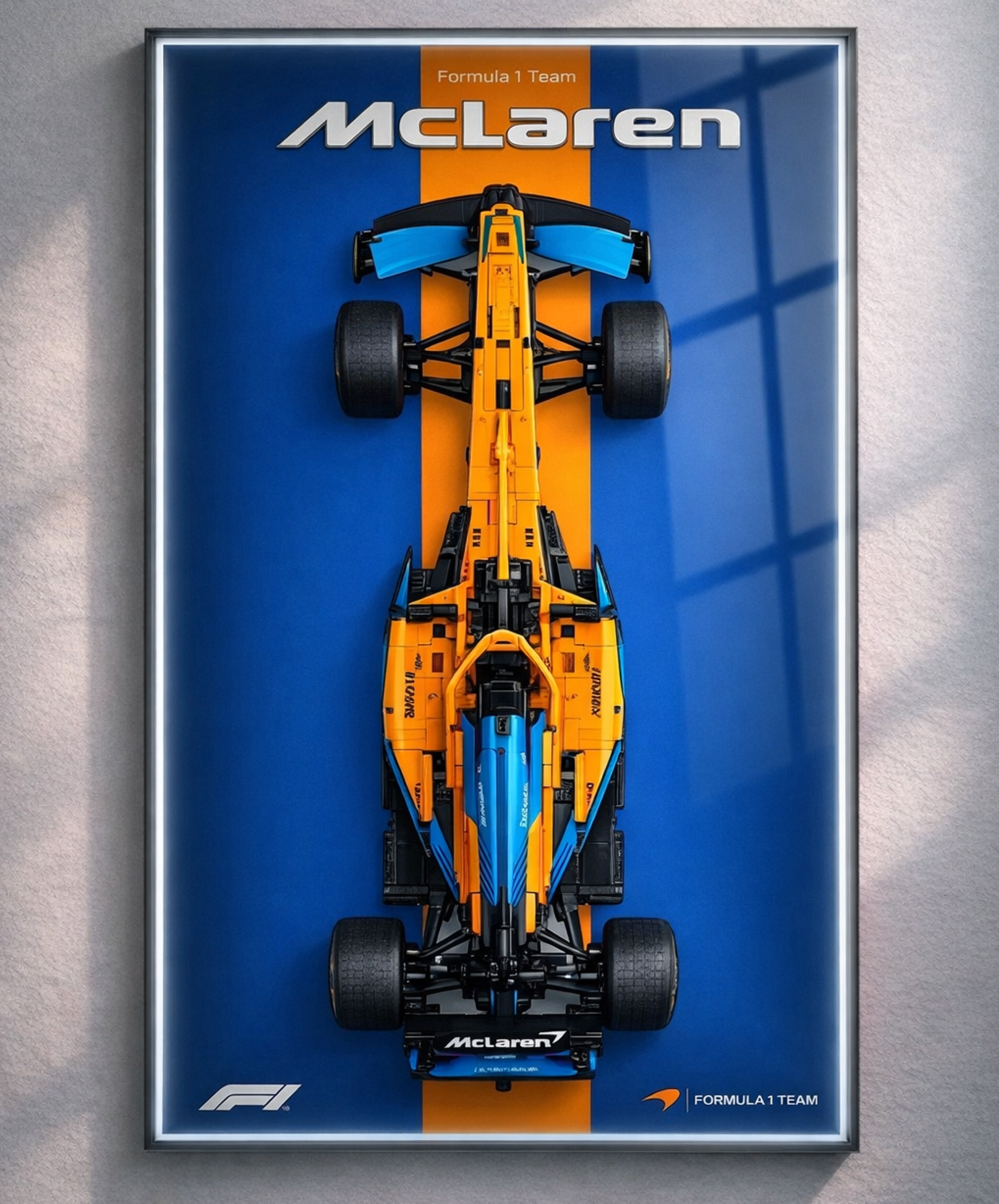 McLaren Race Car LED Wall Display Frame - Compatible with Set 42141