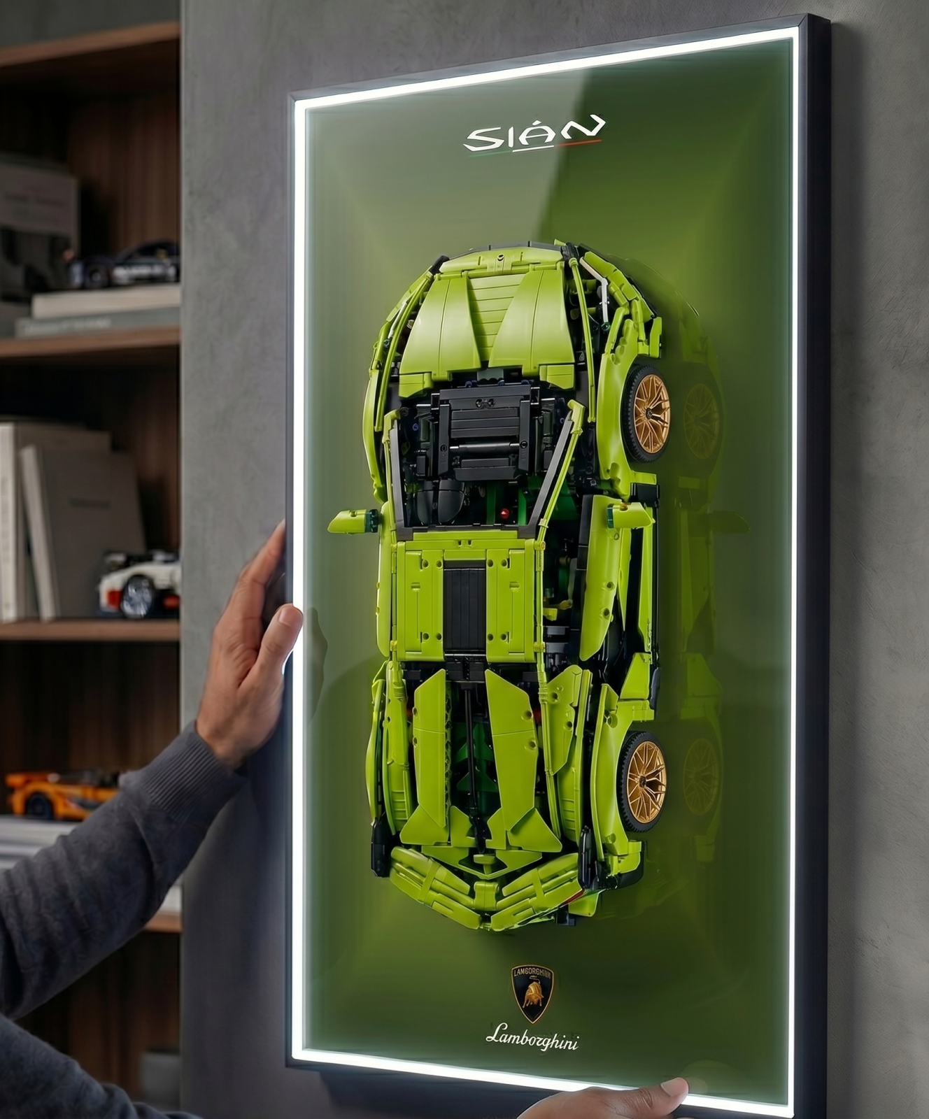Lamborghini Sián Wall Display Frame - Compatible with Set 42115
