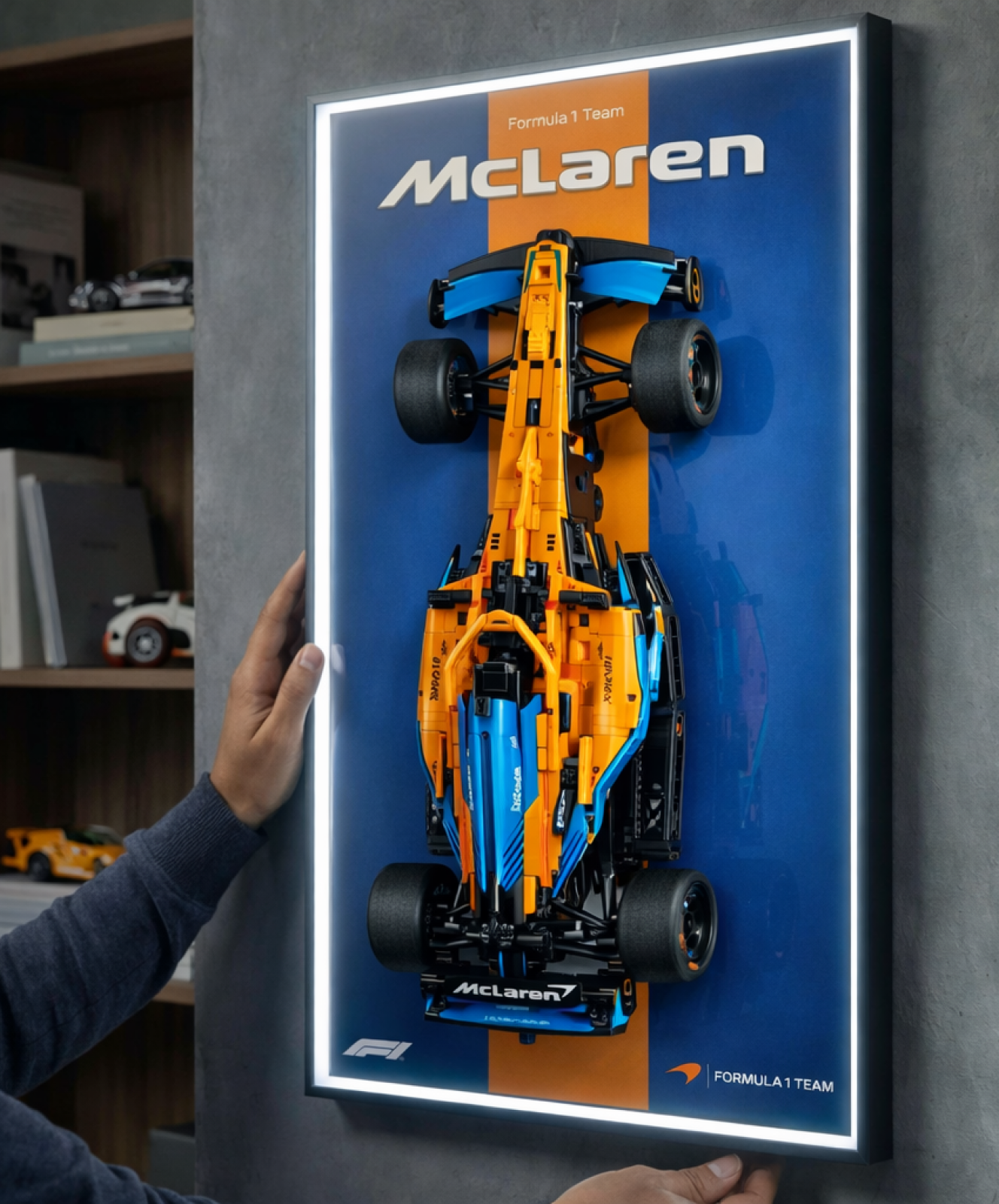 McLaren Race Car LED Wall Display Frame - Compatible with Set 42141